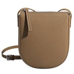 BOTCAM Mode Dame Einfache Elegante Einfarbig Täglichen Brieftasche Umhängetasche Umhängetaschen Damen Groß (Brown, One Size) von BOTCAM