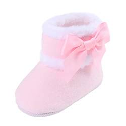 BOTCAM Schuhe Baby 4 Monate und, weiche Booties, weiche, bequeme Stiefel, wärmende und modische Schneestiefel für Halbschuhe Mädchen 26 (Pink, 20 Toddler) von BOTCAM
