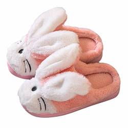 BOTCAM Schuhe Mädchen 21 Indoor Home Warme Baumwollhausschuhe Baby Sneaker Gefüttert (Pink, 33 Big Kids) von BOTCAM