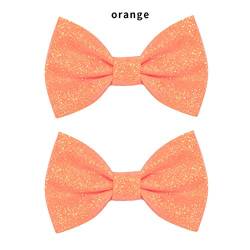 Baby Säugling BlingBling Kleinkinderschleifen Haare Mädchen Accessoires Haare solide 1paar Kinder Haarzubehör Haare Flechten (Orange, One Size) von BOTCAM