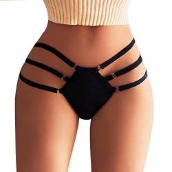 G-String Slip Damen Strings Tanga Thong Mit Spitzennetz Schwarz Nahtlose Bikinislips Für Sex Erotische Wäsche Dessous Niedrige Taillenslip T-Back G-String Höschen Sexy Unterwäsche Unterhosen Pantys von BOTCAM