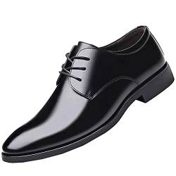 Herren Lackschuhe - Business SchnüRhalbschuhe Anzugschuhe Oxford Smoking Lackleder Brogue Hochzeit Schuhe Derby Leder Hochzeitsschuh Smokingschuh Lack Lederfutter SchnüRhalbschuhe von BOTCAM