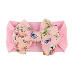 Kopfbekleidung Baby Mädchen Stretch Infant Flower 1PC Haarband Bug Headband Kinder Haarzubehör Winter Damen (H, One Size) von BOTCAM