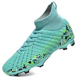 BOTEMAN Fußballschuhe Herren High Top Fußballschuhe Wettkampf Trainingsschuhe für draußen Hallenfußball Schuhe Jugend Football Schuhe Turf Spike Schuhe für Männer von BOTEMAN