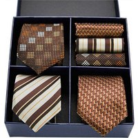 BOTERS Krawatte Herrenmode Business-Krawatten-Set, quadratische Krawatten-Geschenkbox von BOTERS