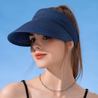 BOTERS Sonnenhut Damen Outdoor-Schatten Strohhut, große Krempe hohlen Hut, Reisen Hut (1-St) Sommerstrohhut, UV-Schutz, geeignet für Aktivitäten im Freien von BOTERS