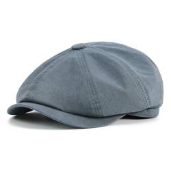 BOTVELA Herren Newsboy Gatsby Hut Baumwolle Vintage Flat Ivy Cabbie Cap, GRAU, 58 EU von BOTVELA