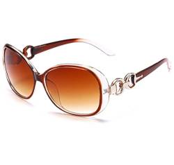 BOUACOUA Sonnenbrille Damen Oversized Sunglasses Women UV400 Protection Glasses with Large Frame von BOUACOUA
