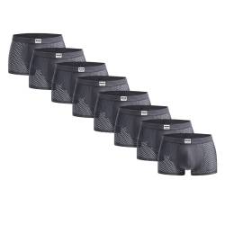 BOXR Underwear Herren Bambus Boxershorts 8er Pack Weich Atmungsaktiv und Umweltfreundlich Perfekte Kombination aus Komfort und Nachhaltigkeit Unterhosen für Männer (S-3XL) von BOXR Underwear