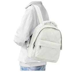 Kleiner Rucksack Damen, Wasserdicht Cityrucksack Mini Rucksack Daypacks Damen-rucksackhandtaschen Elegant Tagesrucksack Modern Backpack Women für Lässig Reise Arbeit Beige. von BOXSAM