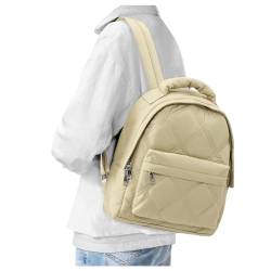 Kleiner Rucksack Damen, Wasserdicht Cityrucksack Mini Rucksack Daypacks Damen-rucksackhandtaschen Elegant Tagesrucksack Modern Backpack Women für Lässig Reise Arbeit Khaki. von BOXSAM