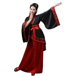 BOZEVON Damen Kleidung Tang Anzug - Altertümlich Chinesischen Stil Traditionellen Kostüm Hanfu Kleider - für Bühnenshow Performances Cosplay, Stil-1/3XL von BOZEVON