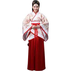 BOZEVON Damen Kleidung Tang Anzug - Altertümlich Chinesischen Stil Traditionellen Kostüm Hanfu Kleider - für Bühnenshow Performances Cosplay, Stil-2/XL von BOZEVON