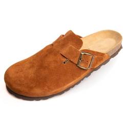 BOnova Wesel Veloursleder Clog. Premium Hausschuh für Damen und Herren in 4 Farben. von BOnova