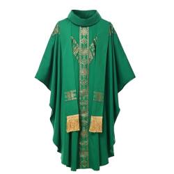 BPURB Katholische Priester Chasuble Messgewand Kirche Zelebrant Vater Messe Gewand Robe mit Stola von BPURB