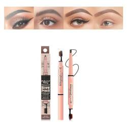 2 in 1 Double Ended Eyebrow Pencil, Micro Percision Tip Fill and Defines Brows, Natural Looking & Waterproof, No Need to Sharpen, Not Easy to Fade (Color : 02, Size : 1 size) von BQLFPOIHP