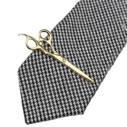 BQTCICUQ Krawattennadel Edelstahl Schlüsselschere Pfeil Bart Gold Metall Krawattenklammer for Männer Krawattenklammern Pin for Herrengeschenk (Farbe: 8) (Color : 9) von BQTCICUQ