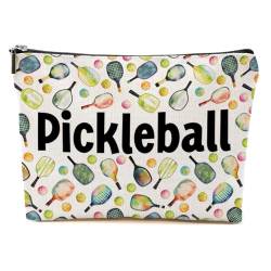 Pickleball-Geschenke, Pickleball-Zubehör, Pickleball-Make-up-Tasche, Geschenke für Pickleball-Coach, Weihnachts- und Geburtstagsgeschenke, Mehrfarbig 0280, 9.6*7.1 inch von BQXH