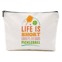 Pickleball-Geschenke, Pickleball-Zubehör, Pickleball-Make-up-Tasche, Geschenke für Pickleball-Coach, Weihnachts- und Geburtstagsgeschenke, Mehrfarbig0277, 9.6*7.1 inch von BQXH