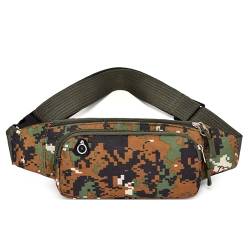 Mode Camouflage Bauchtasche Oxford Gürteltasche Pack im Freien Gehen Laufen Handy Hüfttasche von BRAAZI