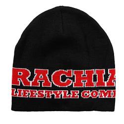 Brachial Beanie Frozen Schwarz/Weiß/Rot von BRACHIAL THE LIFESTYLE COMPANY