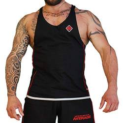 Brachial Herren Tank-Top Fresh Schwarz/Rot 3XL - Stringer Muscle Shirt für Bodybuilding Fitness Workout Gym Kraftsport von BRACHIAL THE LIFESTYLE COMPANY