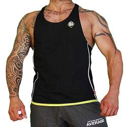 Brachial Herren Tank-Top Fresh Schwarz/Weiß L - Stringer Muscle Shirt für Bodybuilding Fitness Workout Gym Kraftsport von BRACHIAL THE LIFESTYLE COMPANY