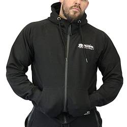 Brachial Premium Herren Kapuzenjacke Tapered Schwarz 2XL - Hoodie Sweatjacke Sweatshirt Jacke mit Kapuze für Bodybuilder Sportler von BRACHIAL THE LIFESTYLE COMPANY