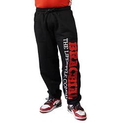 Brachial Premium Herren Sporthose Gym Schwarz/Rot 2XL - Trainingshose Jogginghose Sweatpants für Bodybuilding Fitness Freizeit von BRACHIAL THE LIFESTYLE COMPANY