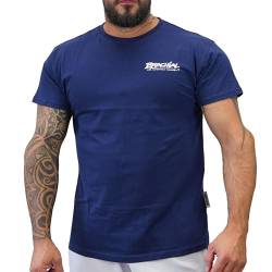 Brachial Premium Herren T-Shirt Core Regular-Fit Navy 3XL - für Freizeit Bodybuilding Workout Gym Kraftsport Fitness von BRACHIAL THE LIFESTYLE COMPANY