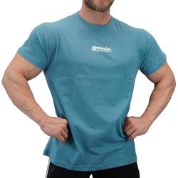 Brachial Premium Herren T-Shirt Middle Regular-Fit Adriablau L - für Freizeit Bodybuilding Workout Gym Kraftsport Fitness von BRACHIAL THE LIFESTYLE COMPANY