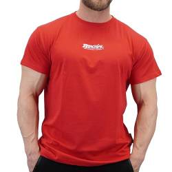 Brachial Premium Herren T-Shirt Middle Regular-Fit Rot 2XL - für Freizeit Bodybuilding Workout Gym Kraftsport Fitness von BRACHIAL THE LIFESTYLE COMPANY