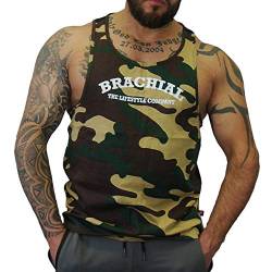 Brachial Tank-Top Since camo/schwarz L von BRACHIAL THE LIFESTYLE COMPANY