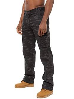 BRAND KRUZE Herren Cargo Cargohose KZ116 Camouflage Grün Camo Sommerhose Jeans alle Taillengrößen, Vintage, 30 W/34 L von BRAND KRUZE