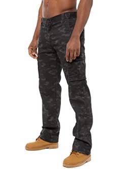 BRAND KRUZE Herren Cargohose KZ116 Camouflage Grün Camo Sommerhose Jeans alle Taillengrößen, Vintage, Bundweite: 97 cm, beinlänge: 81 cm (38 W / 32 L) von BRAND KRUZE