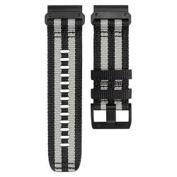 BRART 22 x 26 mm Canvas-Armband für Garmin Tactix 7 7Pro Edition Armbänder Armband Fenix 7X 7 6X 6 Pro 5X 5 Plus 3 HR Epix MK2 Uhrenarmband, 22 mm, Achat von BRART