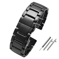 BRART Smartwatch-Armband, 20 mm, 22 mm, Keramik-Armband für Samsung Gear S2, S3, S4, Ersatzband für Huawei Watch 2 Pro GT2 Magic Bands, 18 mm, Achat von BRART