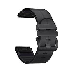 BRART Smartwatch-Armband für Garmin Fenix7 7X/Tactix 7 Pro 6 6XPro 5 5X Plus 945 D2, Silikon, Leder, Schnellverschluss, 26 mm, 22 mm, 22mm Fenix 5 5Plus, Achat von BRART