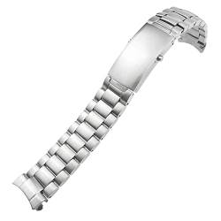BRART Uhrenarmband aus 316L-Edelstahl, 18 mm, 20 mm, 22 mm, passend für Omega 007 300 Planet Ocean Speedmaster Uhrenarmband, solide Armbänder, 18 mm, Achat von BRART