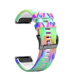 BRART Uhrenarmband für Garmin Fenix 7 7X 6 6X Pro 5X 5 Plus 3 HR MK2 Easyfit Smartwatch-Armband Correa 26, 22 mm, Silikon Schnellverschluss-Armband, 22mm Fenix 5 5Plus, Achat von BRART