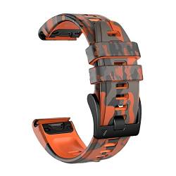 BRART Uhrenarmband für Garmin Fenix 7 7X 6 6X Pro 5X 5 Plus 3 HR MK2 Easyfit Smartwatch-Armband Correa 26, 22 mm, Silikon Schnellverschluss-Armband, 26mm For Fenix 6X 6XPro, Achat von BRART