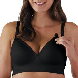 BRAVADO! DESIGNS Plunge Drahtloser Schwangerschafts- & Still-BH mit tiefem V-Ausschnitt | B, C, D, DD/E, DDD/F Cup, schwarz, Large von BRAVADO! DESIGNS