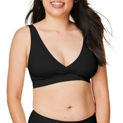 BRAVADO! DESIGNS Sustainable Maternity and Nursing Bra | Restore | Recycled Nylon | Seamless and Wireless | B-DDD/F Cups (as3, Alpha, m, Regular, Regular, Black) von BRAVADO! DESIGNS