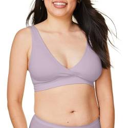 BRAVADO! DESIGNS Sustainable Maternity and Nursing Bra | Restore | Recycled Nylon | Seamless and Wireless | B-DDD/F Cups (as3, Alpha, m, Regular, Regular, Grey Orchid) von BRAVADO! DESIGNS