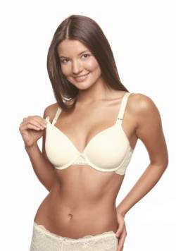 BRAVADO! DESIGNS Womens Bravado Body Silk Seamless Nursing 1401BA Antique White, SZ L Bra, Blickdicht, M/34 von BRAVADO! DESIGNS