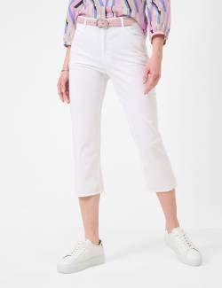 BRAX Damen Caprihose Style MARY C, Weiß, Gr. 34L von BRAX