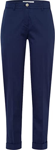 BRAX Damen Chinohose Style Maron Slim Fit, verkürzt, Dehnbund Indigo blau - 44 von BRAX