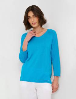 BRAX Damen Pullover STYLE NALA, Blau, Gr. 44 von BRAX