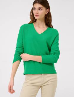 BRAX Damen Pullover Style LESLEY, Apfelgrün, Gr. 44 von BRAX