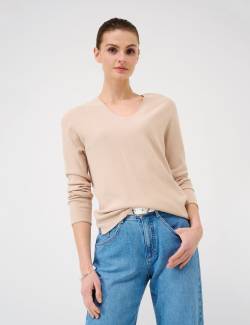 BRAX Damen Pullover Style LESLEY, Beige, Gr. 40 von BRAX